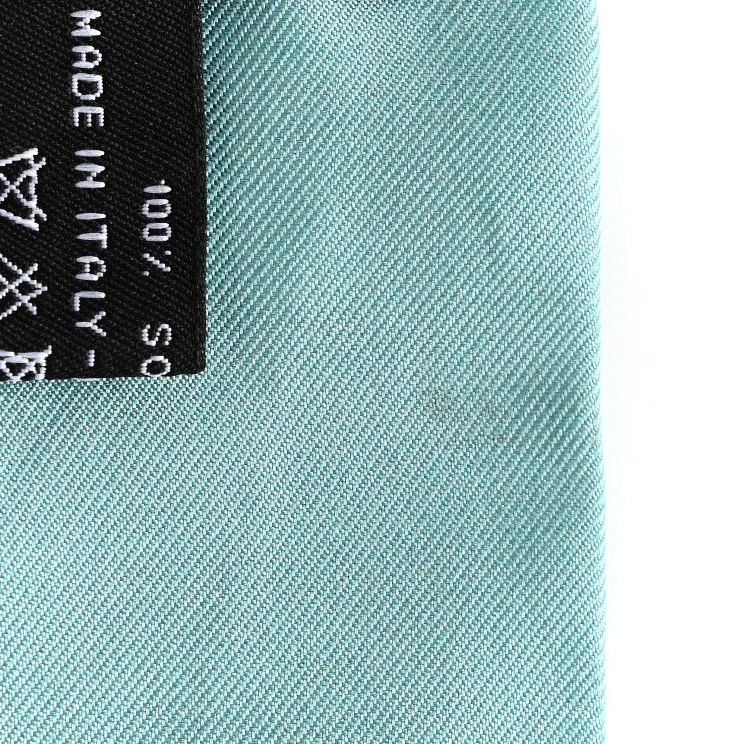Chanel Silk Twill Slim Bandeau Scarf Blue Multicolor 5 of 5