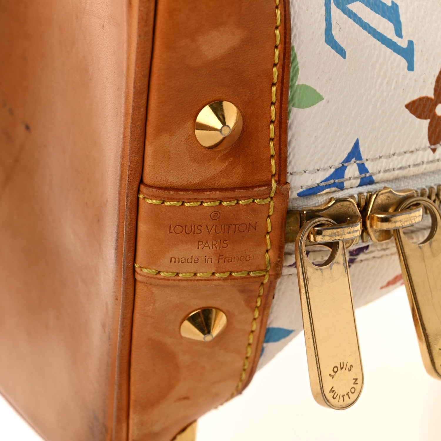 Louis Vuitton Monogram Multicolor Alma White 6 of 18