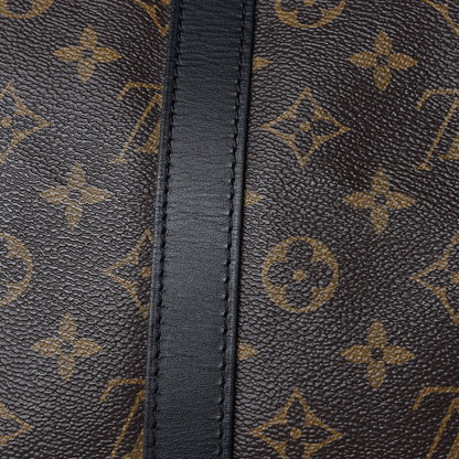 Louis Vuitton Monogram Macassar Keepall Bandouliere 55 11 of 13
