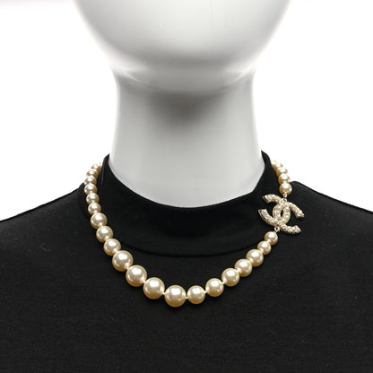 Chanel Pearl CC 100th Anniversary Necklace Light Gold 2 of 5