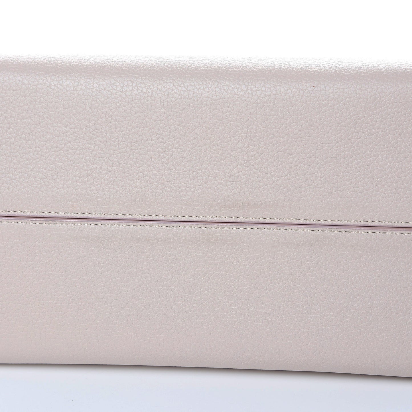 Grained Calfskin Medium Bar Tote Rose Poudre