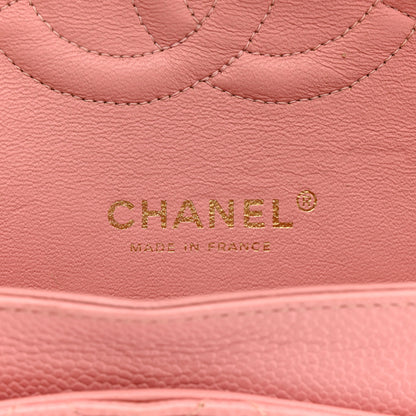 Chanel Caviar Quilted Medium Double Flap Pink 6 of 14