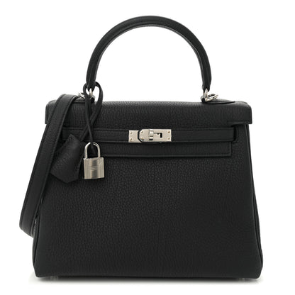 Hermes Togo Kelly Retourne 25 Black 1 of 10