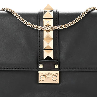 Valentino Garavani Vitello Medium Glam Lock Rockstud Flap Black 7 of 9