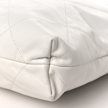 Chanel Shiny Calfskin Quilted Chanel 22 White 10 of 10