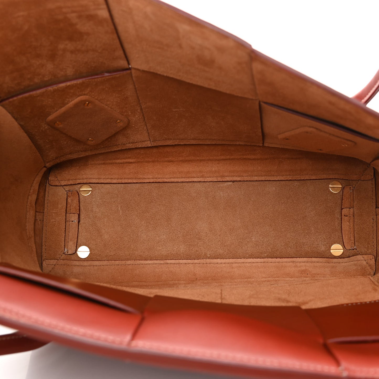 French Calfskin Maxi Intrecciato Medium Arco Red