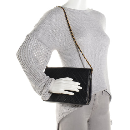 Chanel Lambskin Quilted Medium Single Flap Black 2 of 7