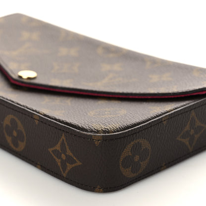 Louis Vuitton Monogram Pochette Felicie Chain Wallet Fuchsia 8 of 8
