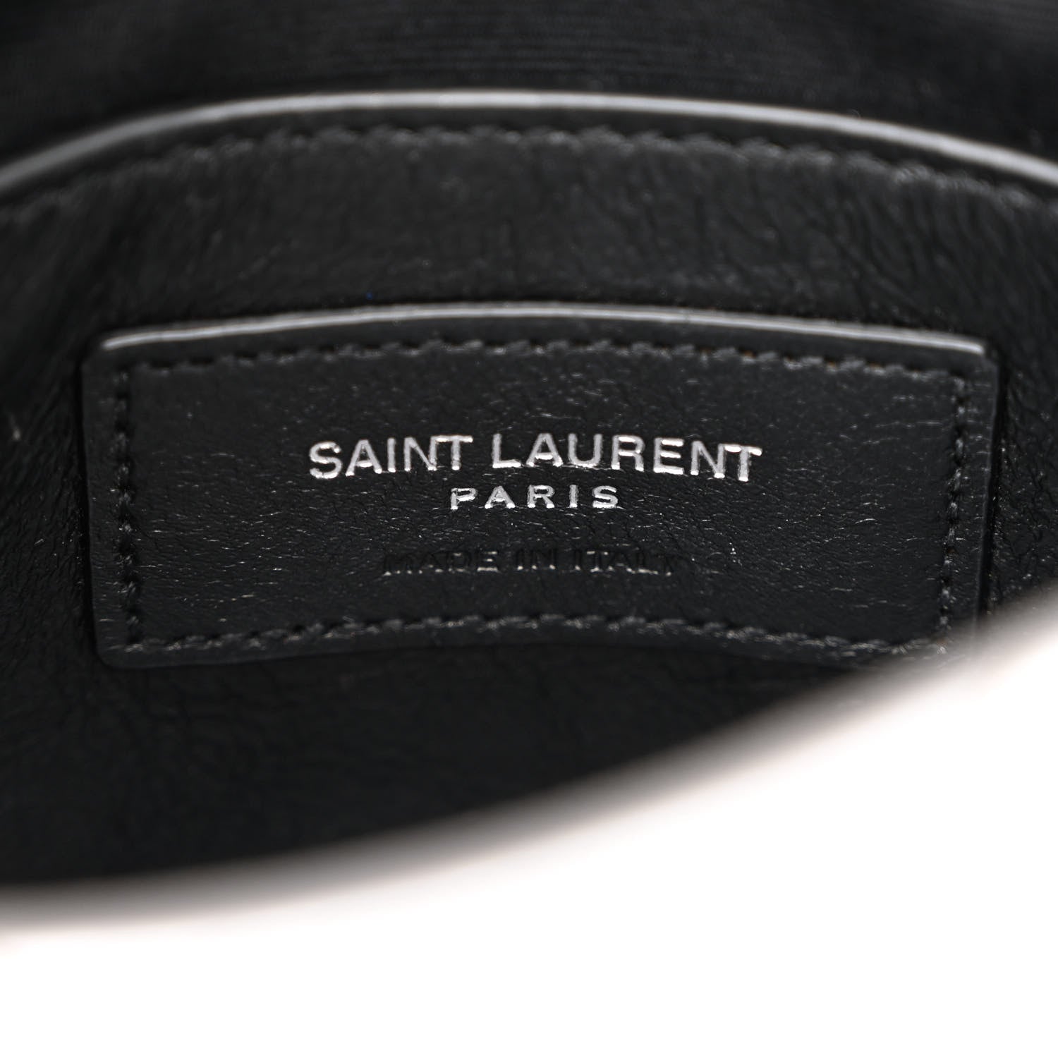 Saint Laurent Metallic Lambskin Quilted Double Flap Bag Silver