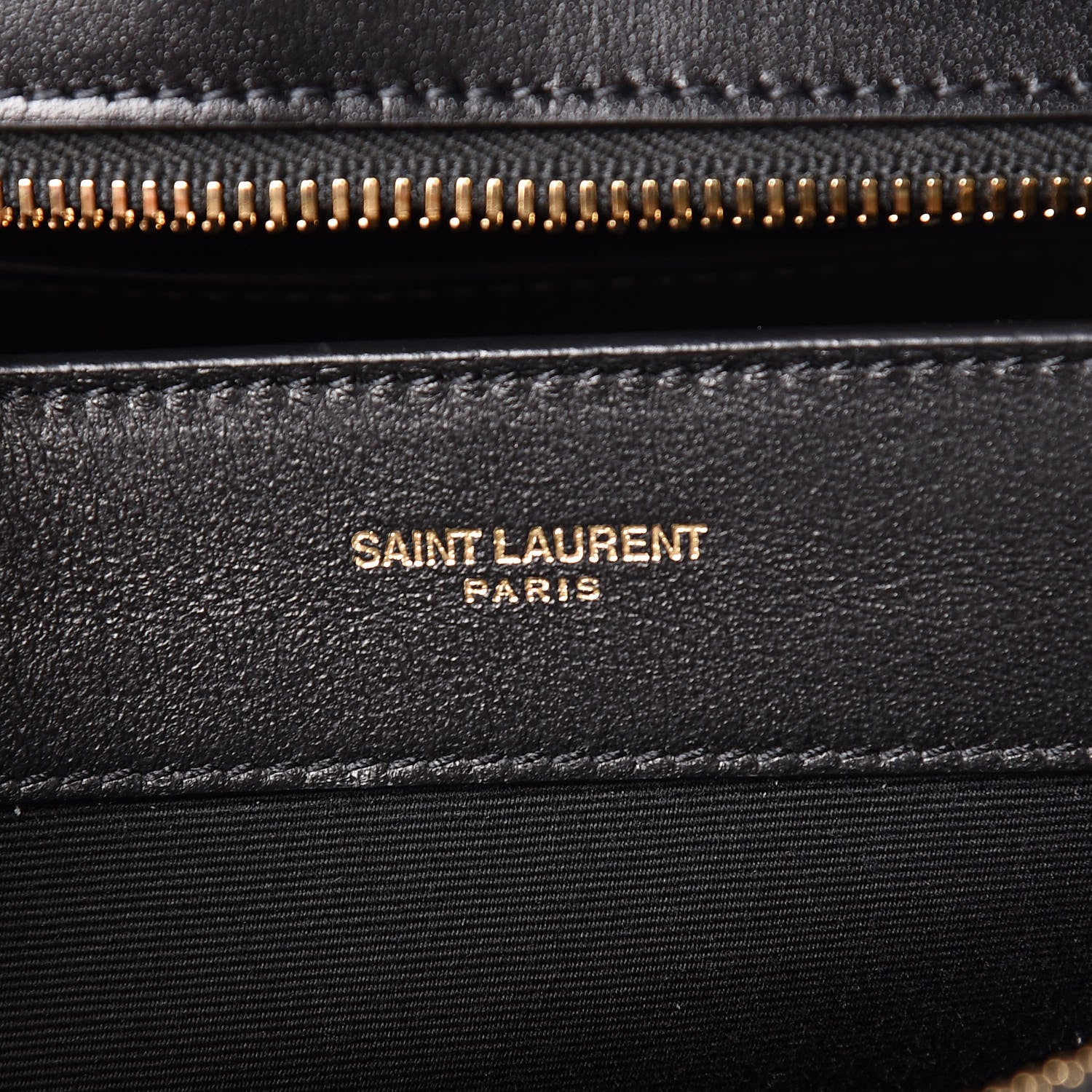 Saint Laurent Shiny Calfskin Medium Uptown Tote Black 8 of 13