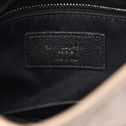 Saint Laurent Crinkled Calfskin Matelasse Monogram Niki Chain Wallet Dusty Grey 6 of 10