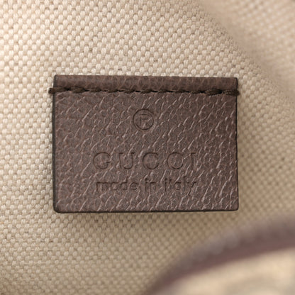 Gucci GG Supreme Monogram Mini Neo Vintage Double Zip Messenger Bag Beige New Acero Crop 6 of 10