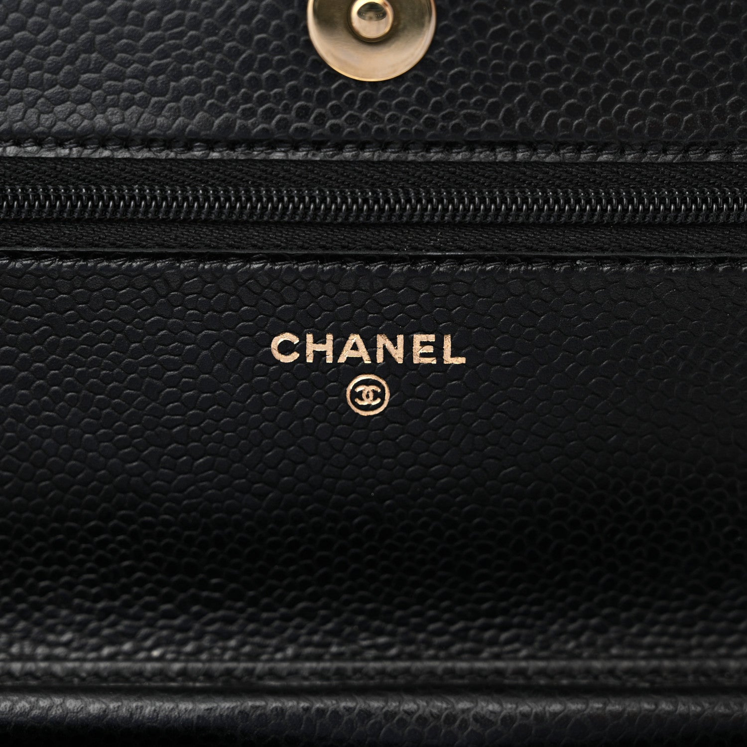 Chanel Caviar Quilted Wallet on Chain WOC Black 6 of 12