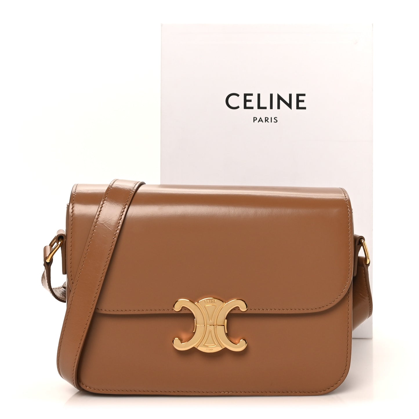 Shiny Calfskin Teen Triomphe Bronze