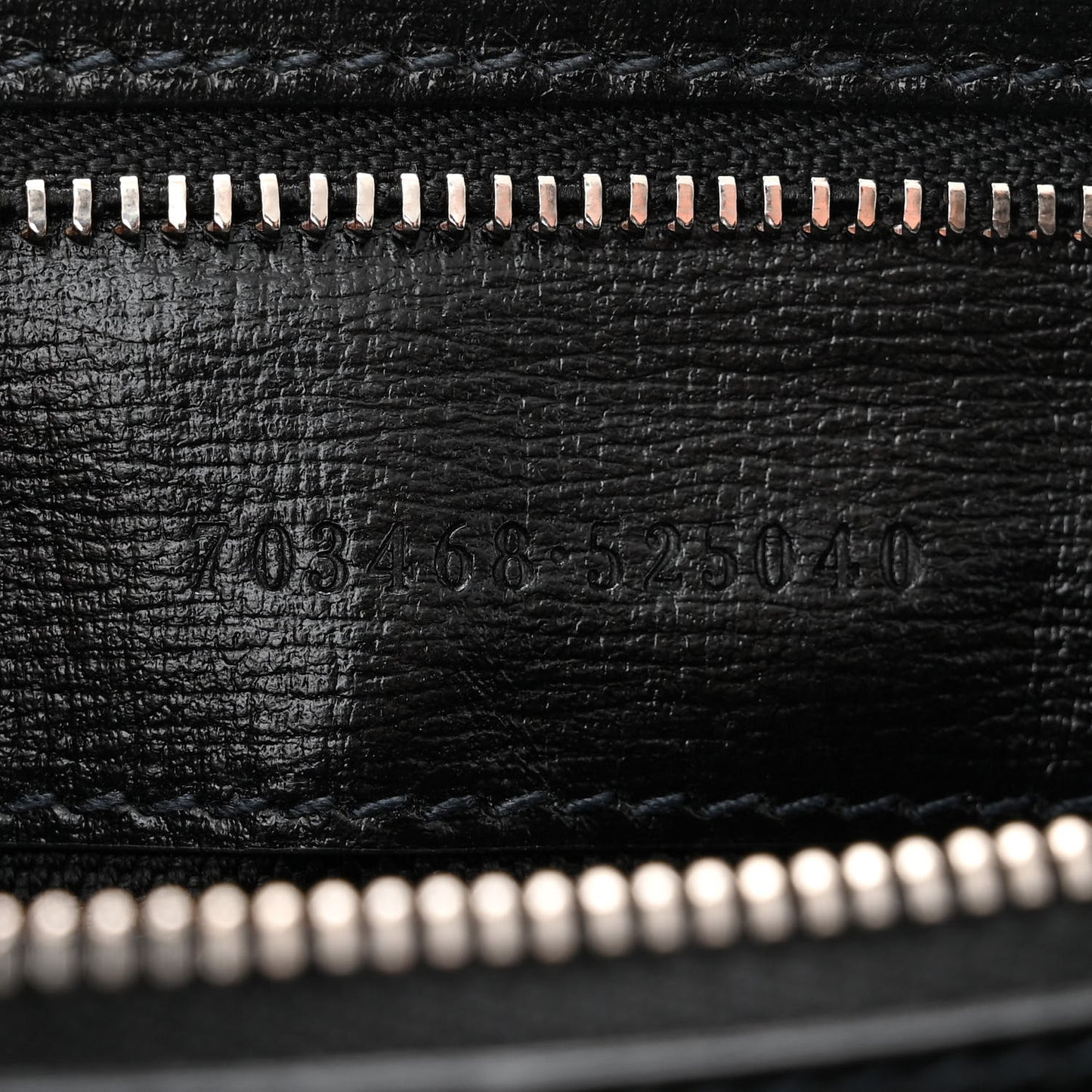 GG Supreme Monogram Azalea Calfskin Retro Interlocking G Wristlet Shoulder Bag Black