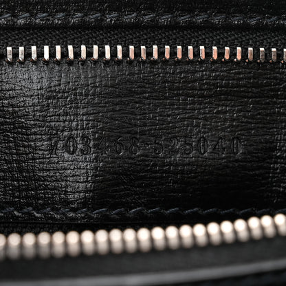 Gucci GG Supreme Monogram Azalea Calfskin Retro Interlocking G Wristlet Shoulder Bag Black 7 of 10