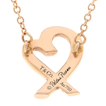 Tiffany 18K Rose Gold Small Paloma Picasso Loving Heart Pendant Necklace 4 of 4
