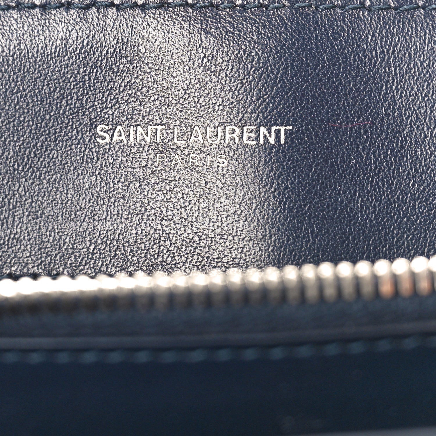 Saint Laurent Calfskin Y Quilted Monogram Medium Loulou Chain Satchel Denim Blue 6 of 10