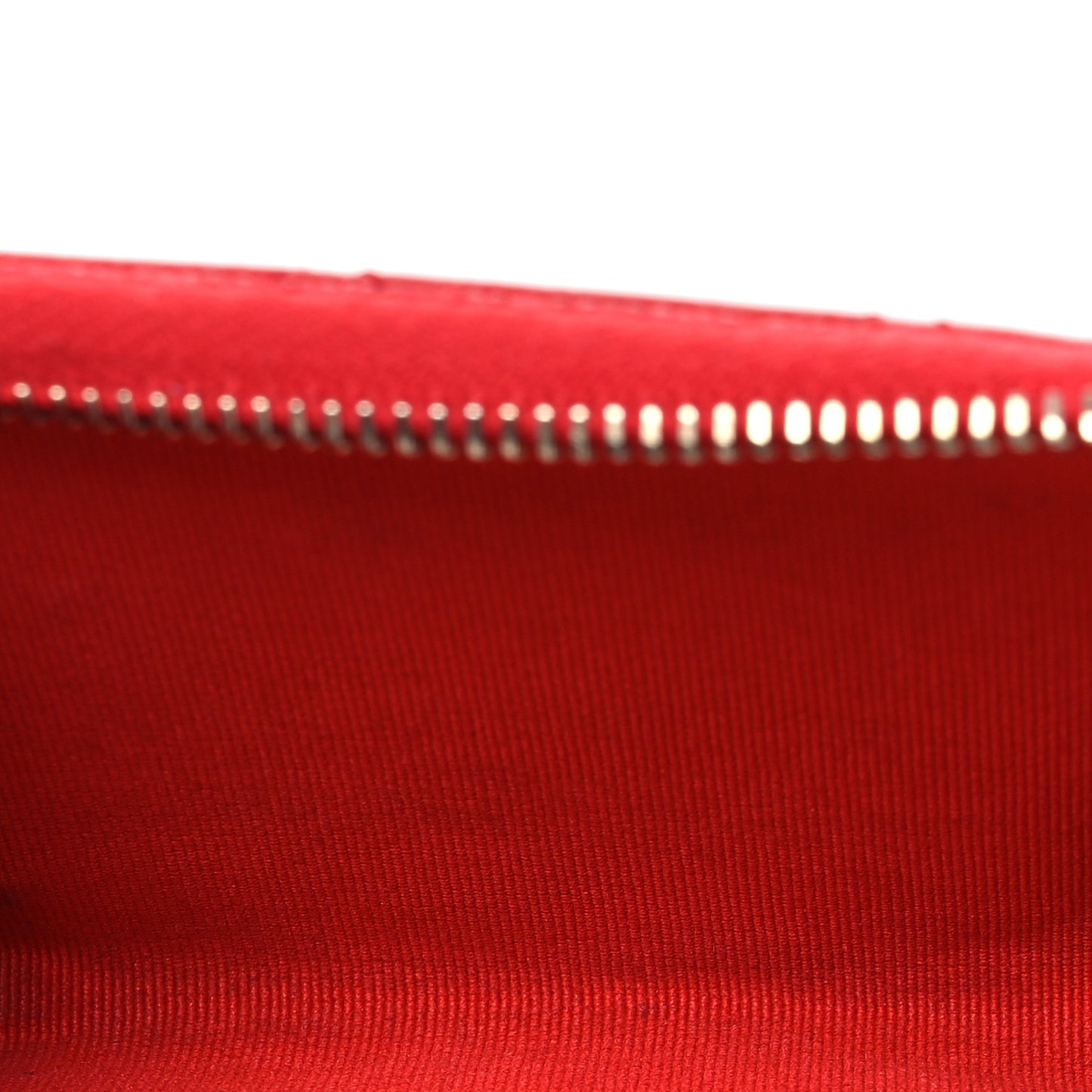 Caviar Quilted Zipped Key Holder Case Red