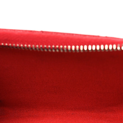Chanel Caviar Quilted Zipped Key Holder Case Red 5 of 11