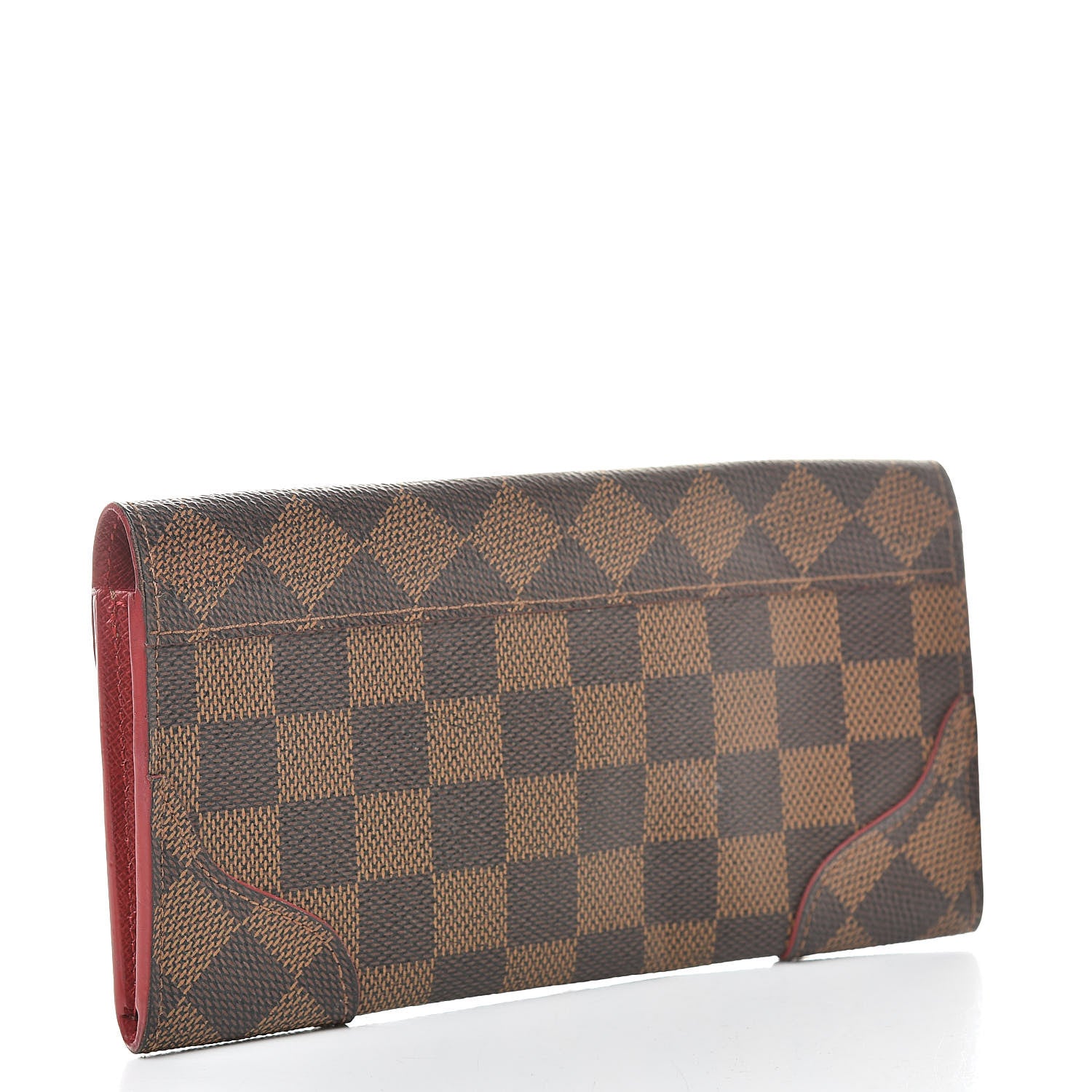 Louis Vuitton Damier Ebene Caissa Wallet Cherry 3 of 8