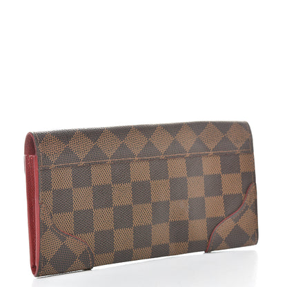 Louis Vuitton Damier Ebene Caissa Wallet Cherry 3 of 8