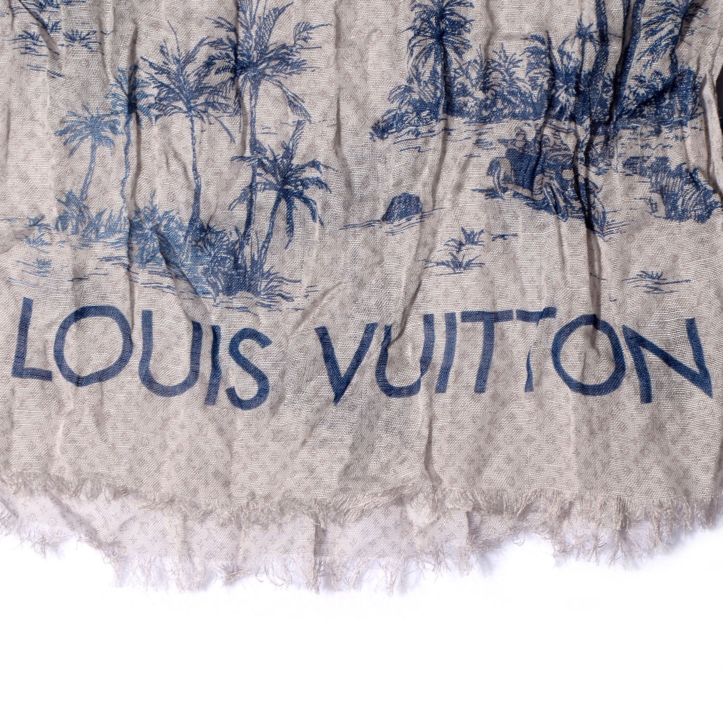 Cotton Linen Toile Etole De Louis Pareo Blue
