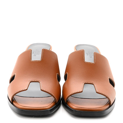 Hermes Calfskin Helia 60 Sandals 39 Gold 3 of 9