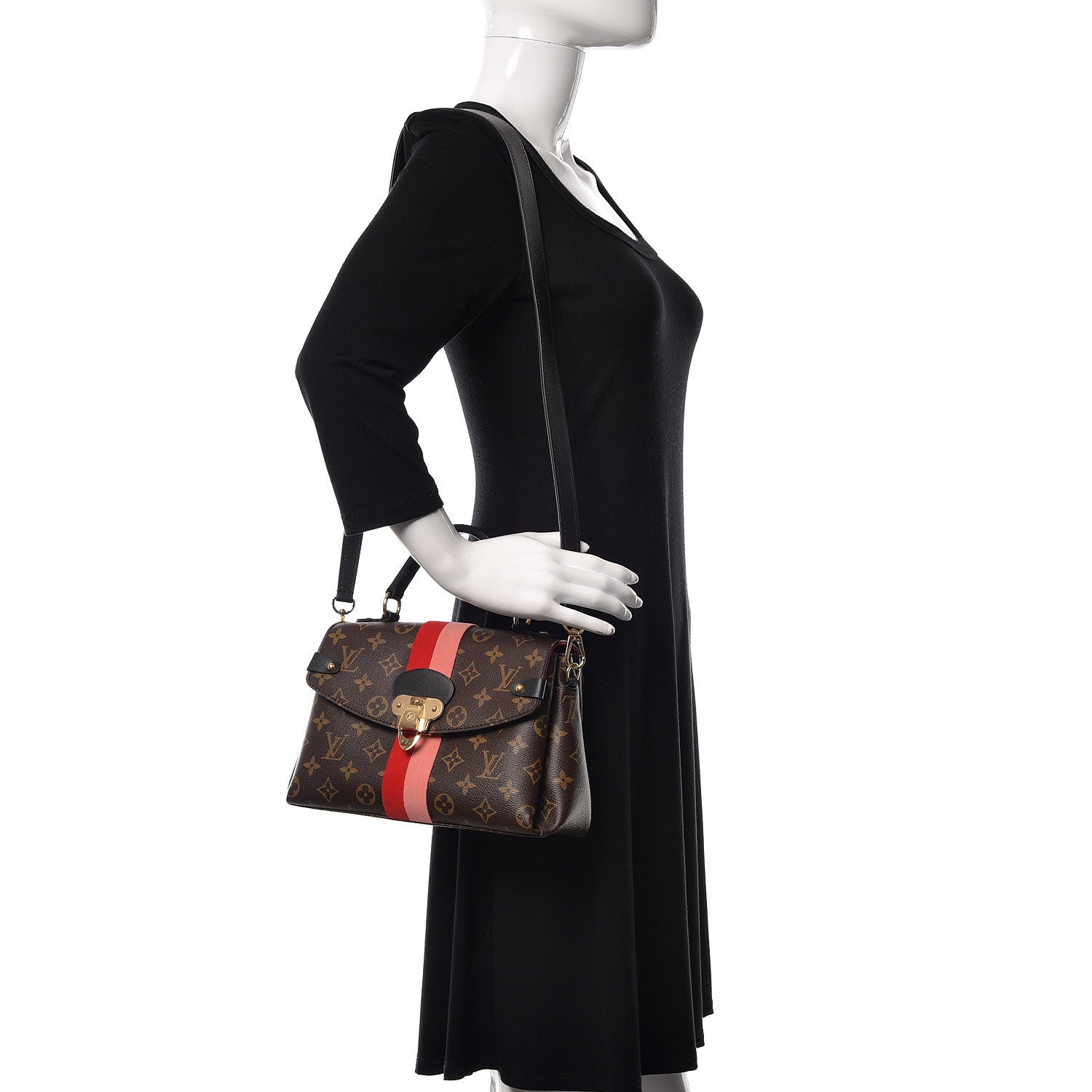 Louis Vuitton Monogram Georges BB Coquelicot Peach 2 of 8
