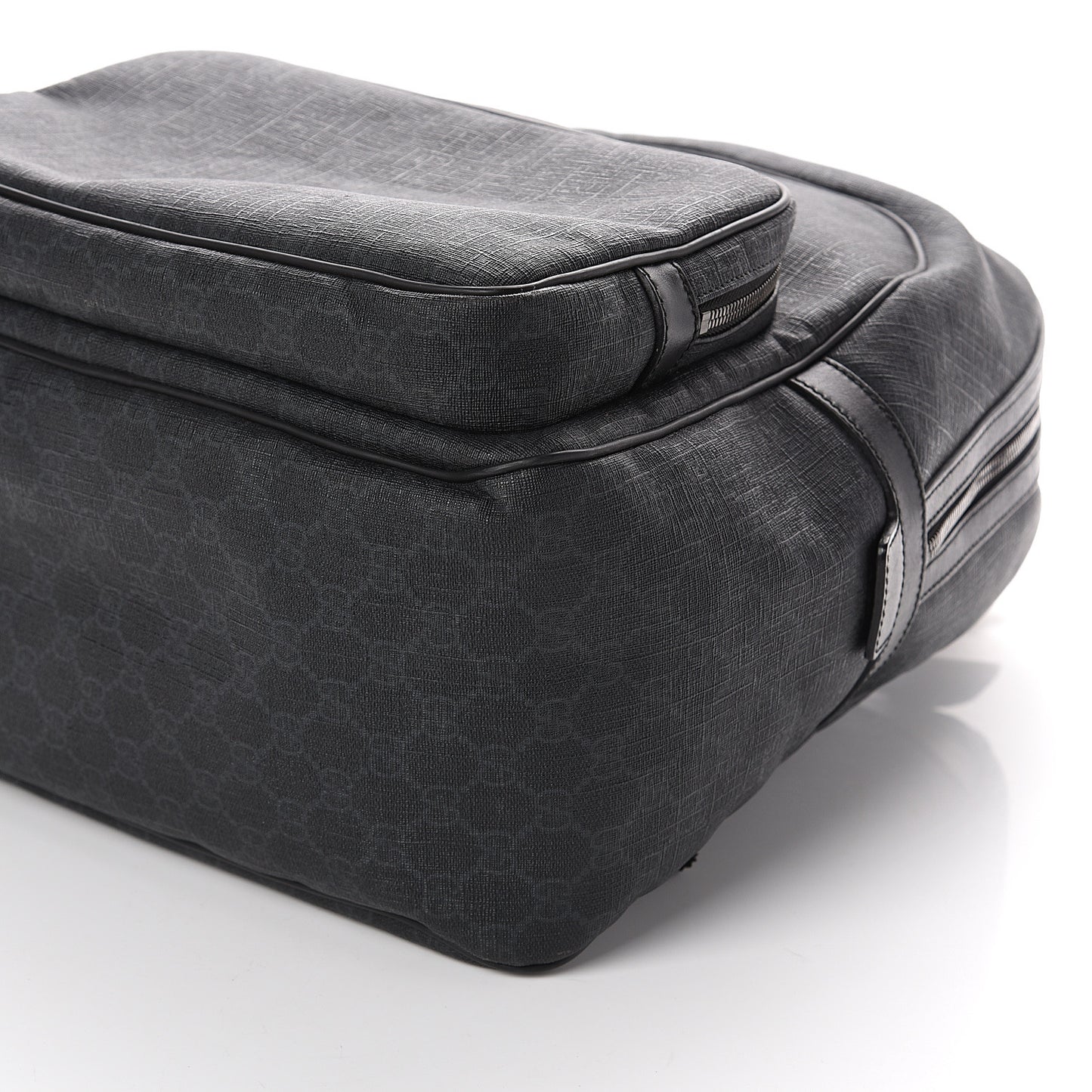 GG Supreme Monogram Medium Day Backpack Grey Black