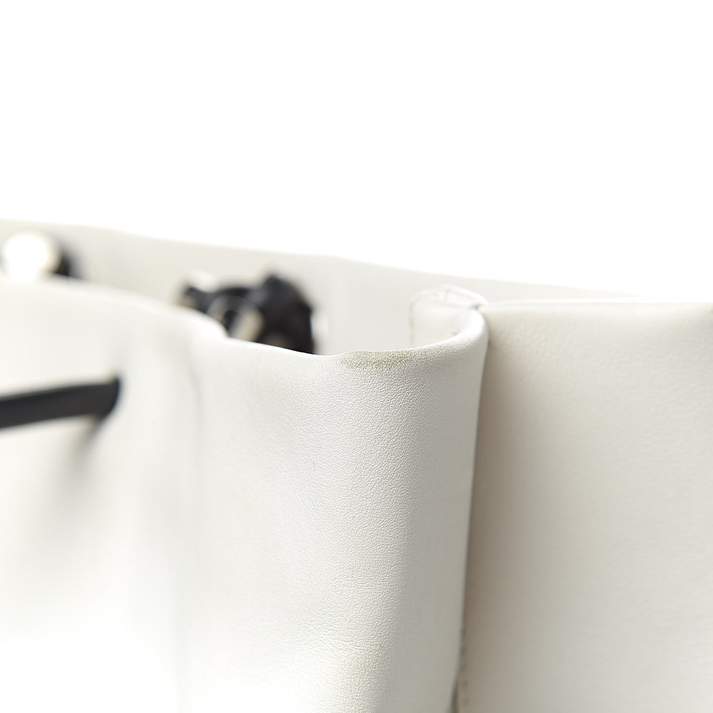 Calfskin Large Essential 31 Rue Cambon Tote White Black