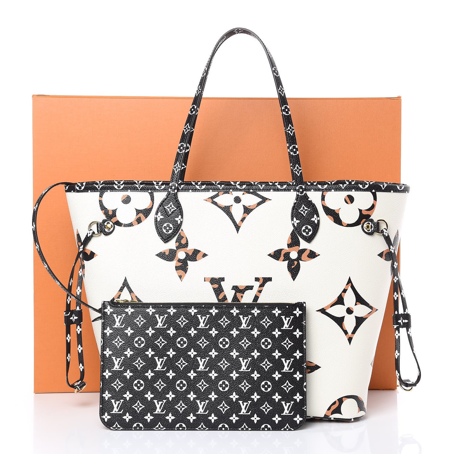 Louis Vuitton Monogram Giant Jungle Neverfull MM Ivory 10 of 10
