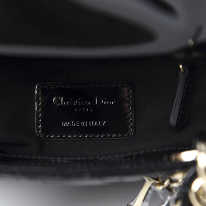 Christian Dior Patent Cannage Mini Lady Dior Black 9 of 12