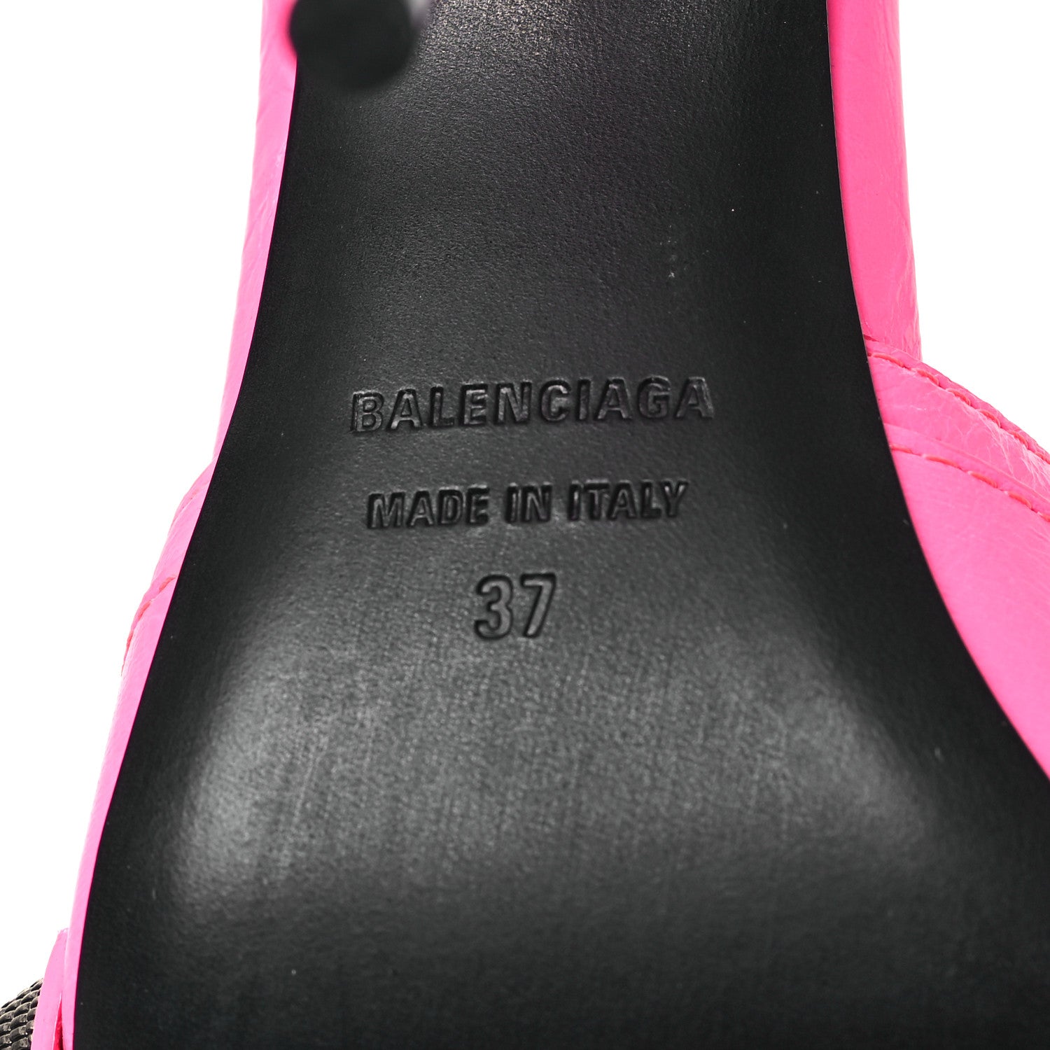 Balenciaga Agneau Arena Cagole 110mm Sandals 37 Fluo Pink 6 of 9