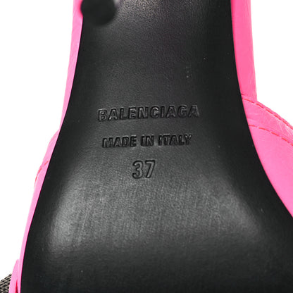 Balenciaga Agneau Arena Cagole 110mm Sandals 37 Fluo Pink 6 of 9