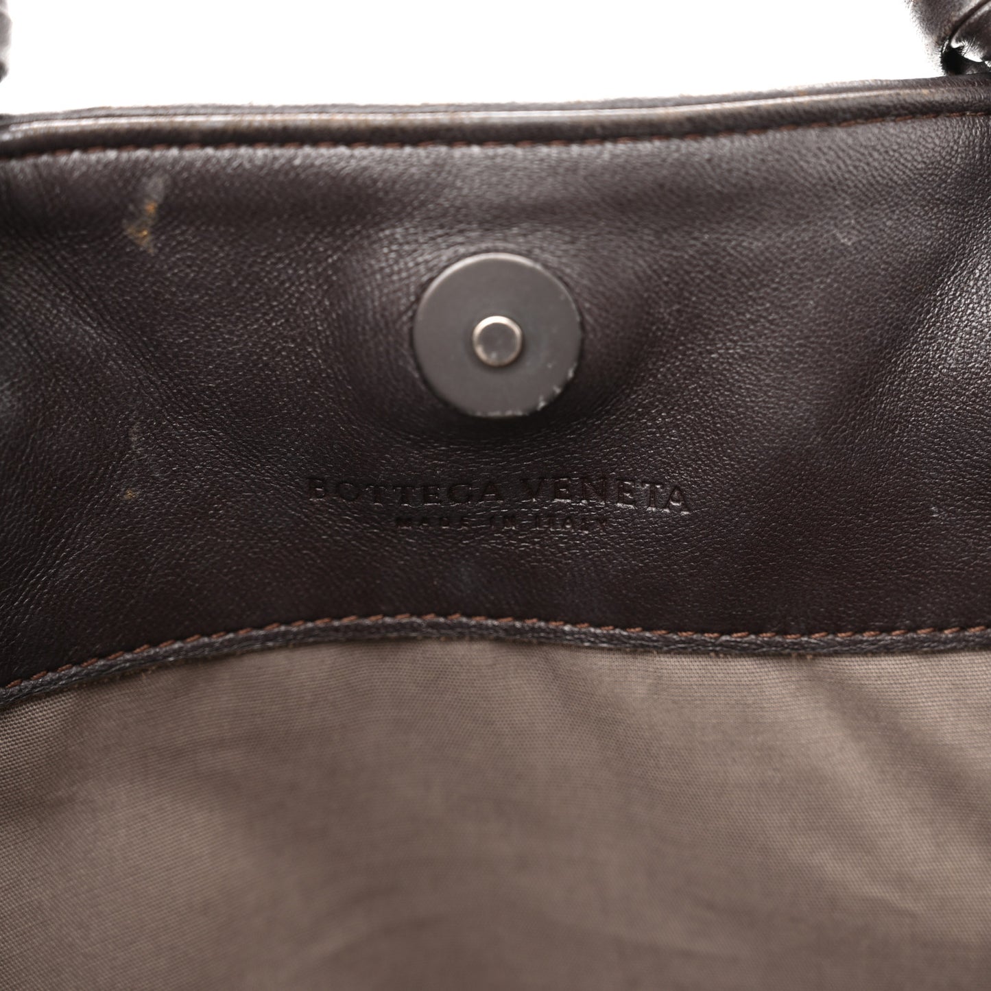 Nappa Intrecciato Woven Tote Ebano