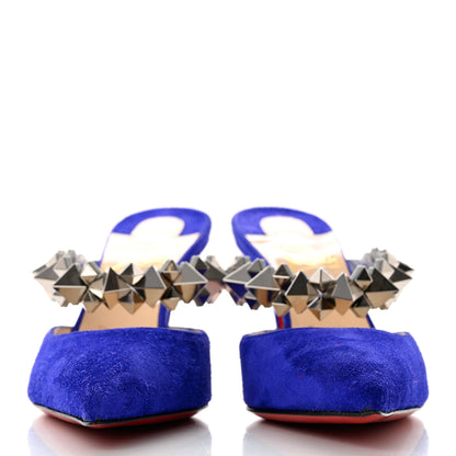 Christian Louboutin Veau Velours Specchio Planet Choc 80 Mule Elixir 36 2 of 7