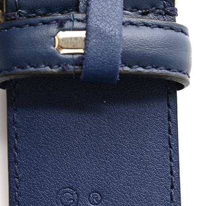 Gucci Moon Calfskin Interlocking G 37mm Belt 85 34 Cobalt Blue 7 of 7