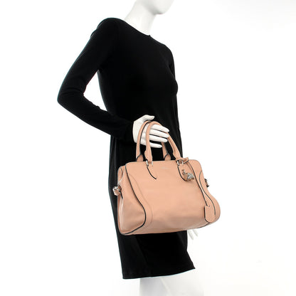 Alexander McQueen Calfskin Small Skull Padlock Zip Around Tote Boudoir 3 of 8