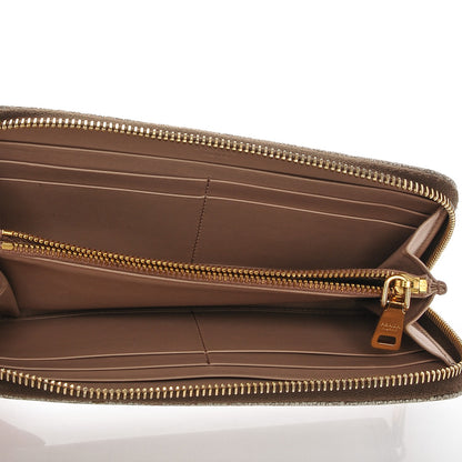 Prada Craquele Zip Around Wallet Talco 5 of 7