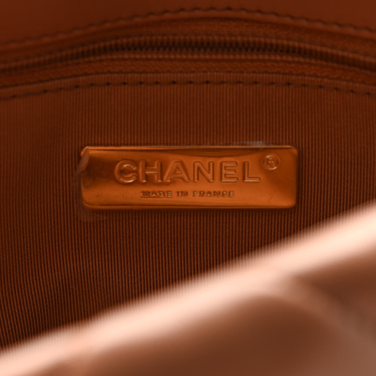 Lambskin Quilted Medium Chanel 19 Flap Brown