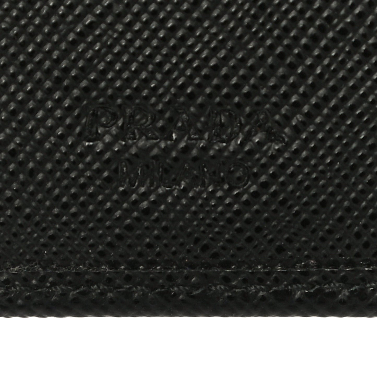 Saffiano Metal Phone Wristlet Wallet Black