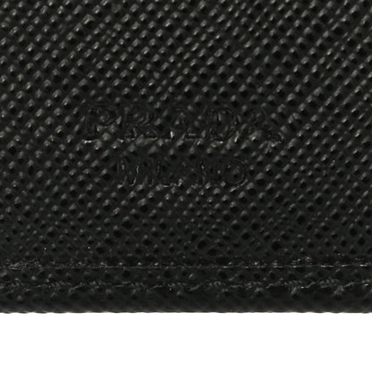 Prada Saffiano Metal Phone Wristlet Wallet Black 7 of 10