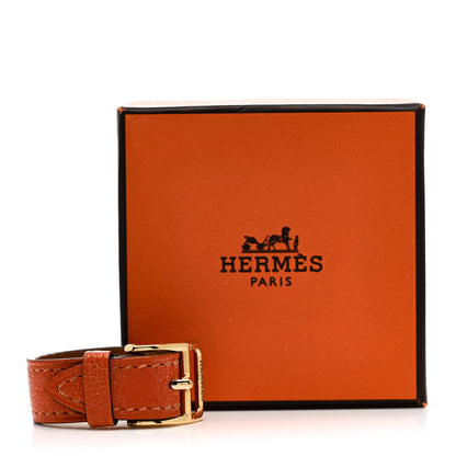 Hermes Chevre Mysore Etriviere Scarf Ring Feu 6 of 6