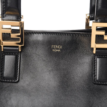 Fendi Vitello Glacier Medium FF Tote Black 9 of 9