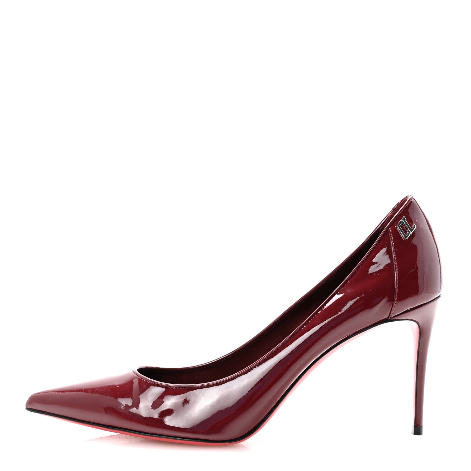 Christian Louboutin Patent Sporty Kate 85 Pumps 40.5 Bordeaux 1 of 9