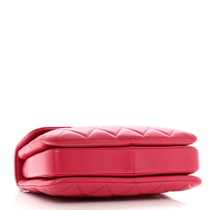Chanel Lambskin Quilted Small Trendy CC Flap Dual Handle Bag Dark Pink 4 of 17