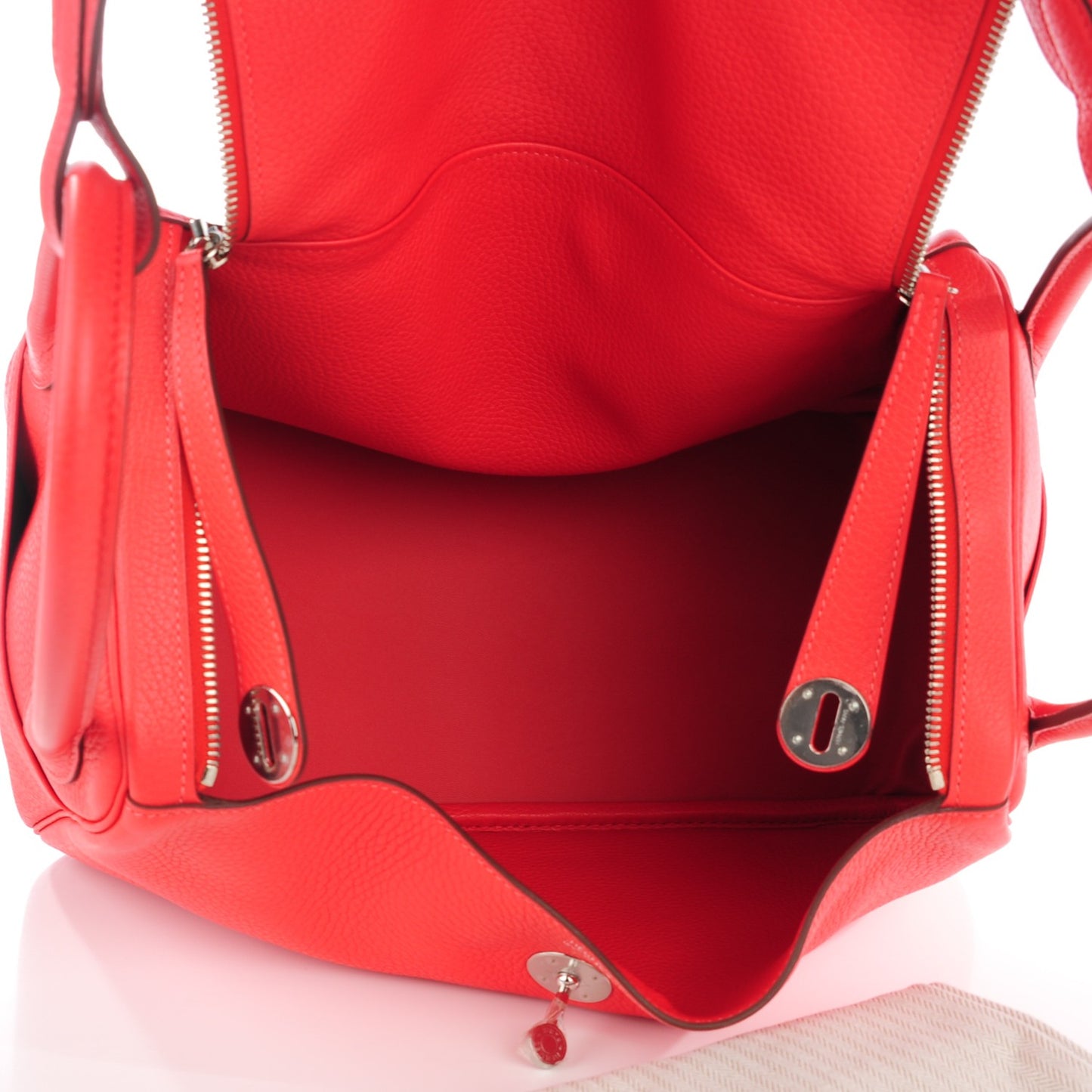 Taurillon Clemence Lindy 34 Rouge Pivoine