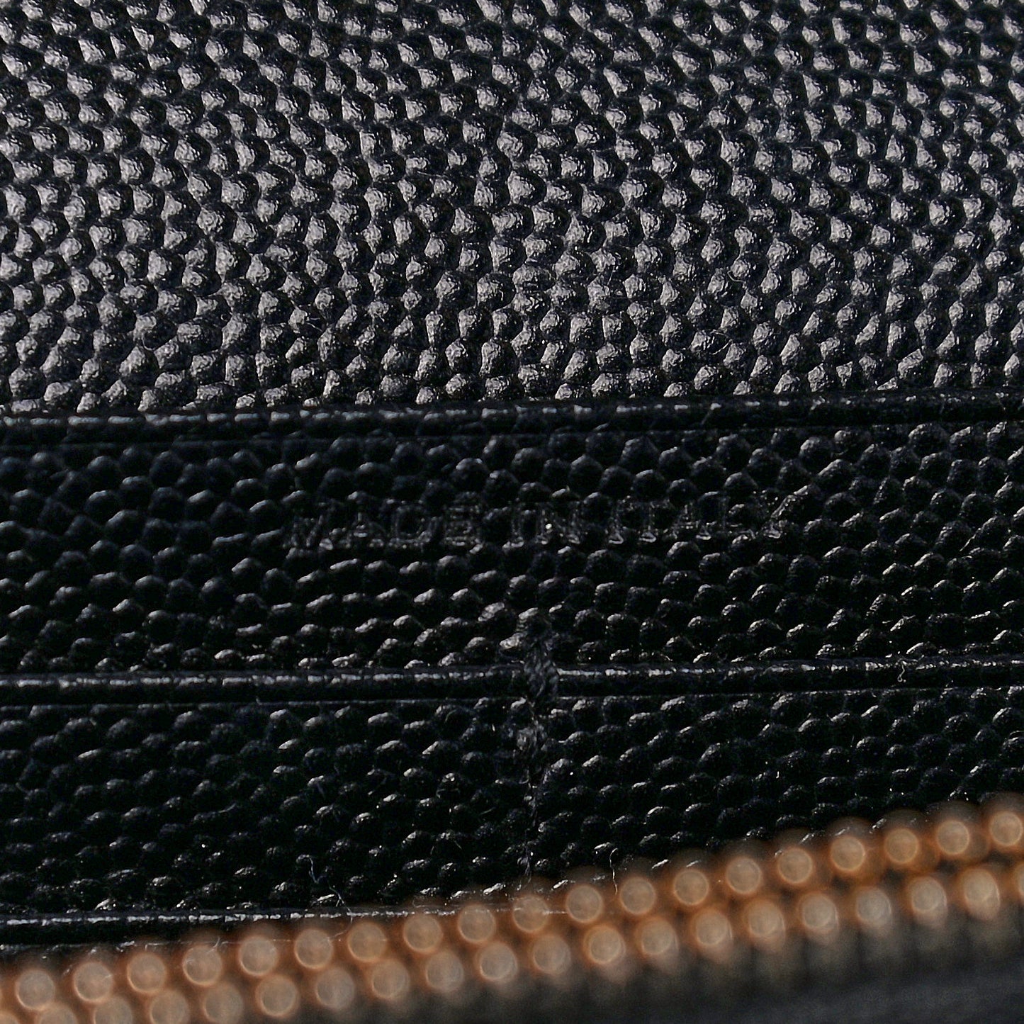 Grain De Poudre Matelasse Chevron Monogram Chain Wallet Black