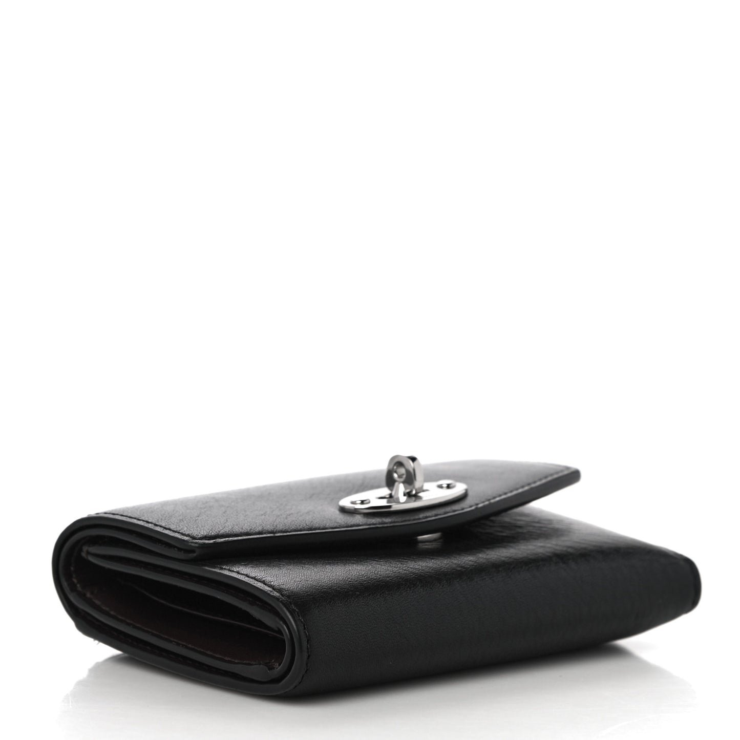 Classic Grain Small Darley Wallet Black